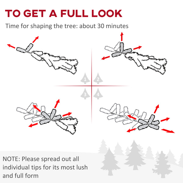 7ft Black Pencil Shaped Artificial Christmas Tree