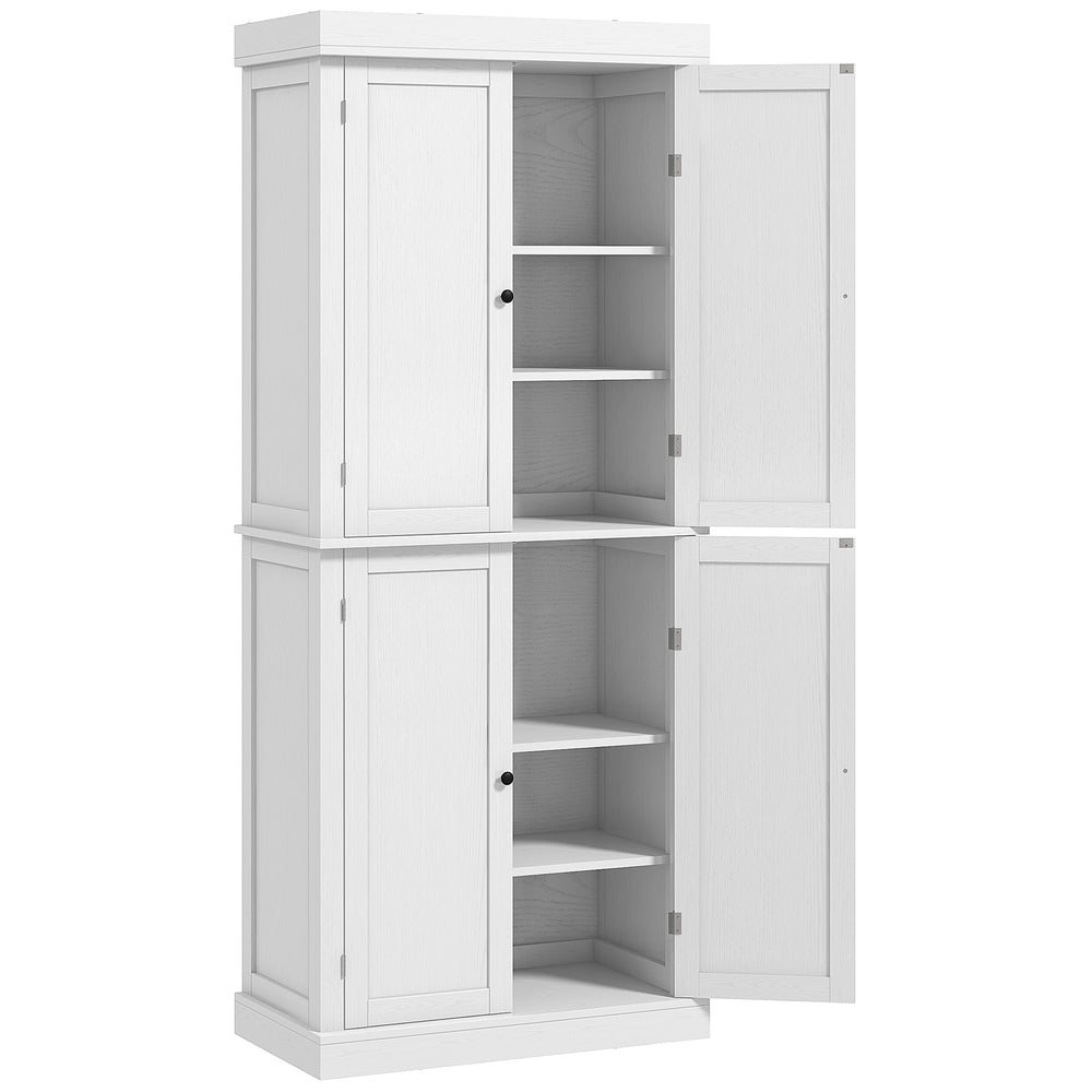 Kitchen cabinet with 4 doors, white