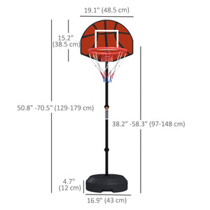 2-in-1 basketball hoop with basket and magnetic darts