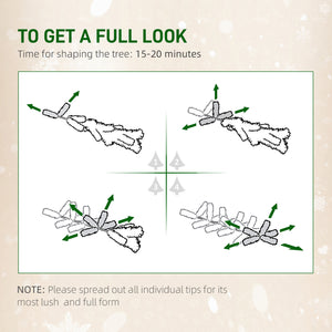 6ft Pre-Lit Slim Artificial Christmas Tree with Warm White LED Lights