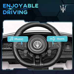 Maserati Gran Turismo 12V Licensed with Remote Control, White