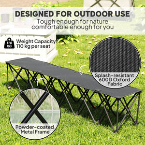 6-seater portable folding camping chair