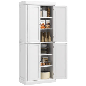 Kitchen cabinet with 4 doors, white