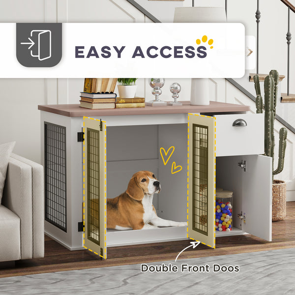 44-inch cage cabinet with double door and storage drawer