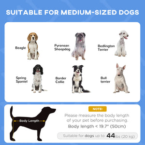 Cooling elevated dog bed with canopy, dark blue
