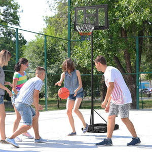 2.3 to 3 m basketball hoop with wheels