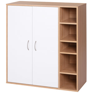 3-Tier Freestanding Shoe Storage Cabinet with Shelves, Natural Colour