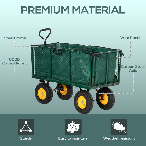 Utility trolley with removable mesh sides