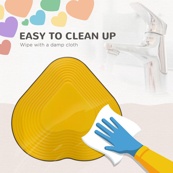 Set of 6 non-slip stacking stones for children, heart-shaped