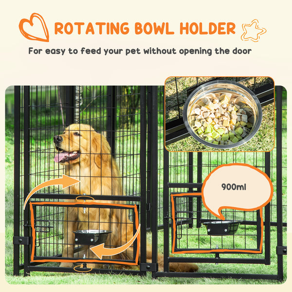 Lockable welded steel outdoor enclosure
