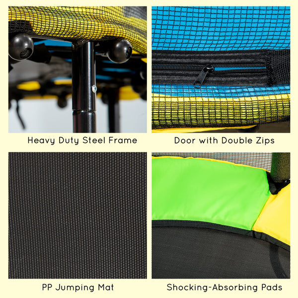 Trampoline 4,6 pieds avec filet de sécurité