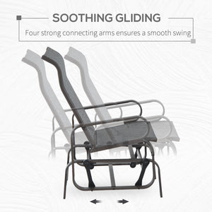 Rocking chair, brown/grey