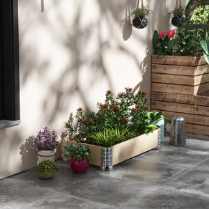 Folding raised planter
