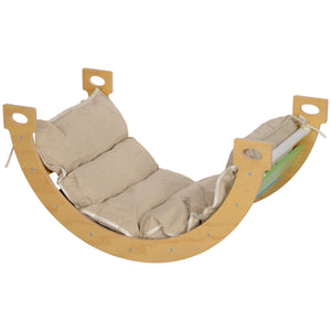3 in 1 Wooden Climbing Toy with Cushion 