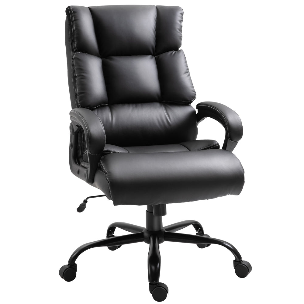 Sturdy ergonomic office chair, black