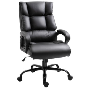 Sturdy ergonomic office chair, black