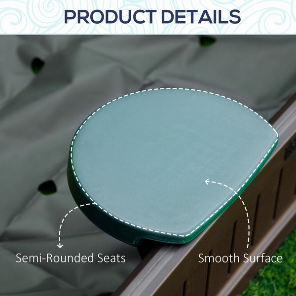 Sandpit with waterproof Oxford fabric cover, brown