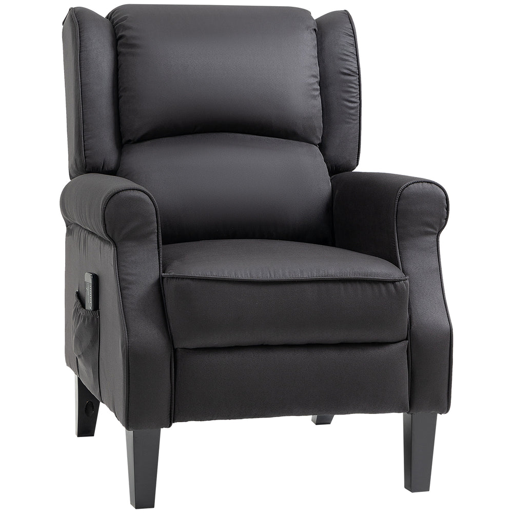 Black Reclining Massage Chair with Lift Back