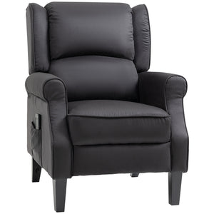 Black Reclining Massage Chair with Lift Back