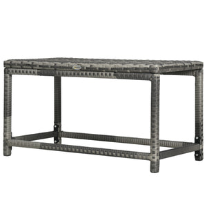 Wicker garden side table