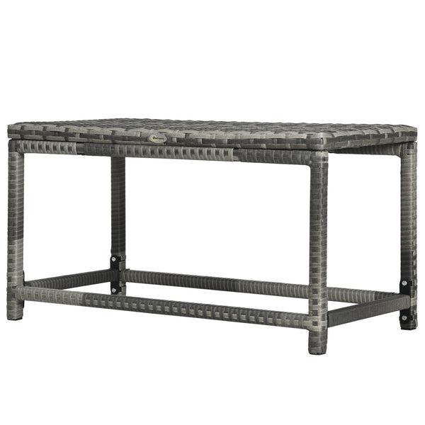 Wicker garden side table