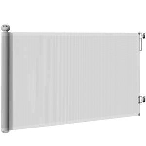 Retractable extendable barrier, grey