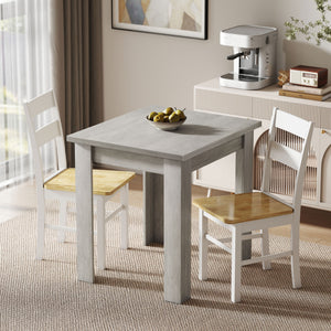 55" Extendable Dining Table for 4 to 6 People, Grey