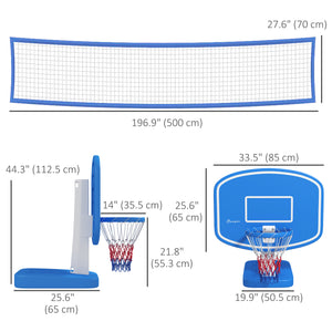 2 Pool Basketball Hoops