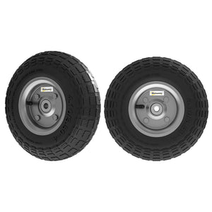 Set of 2 10-inch pneumatic wheels for wheelbarrows