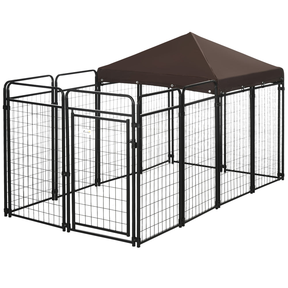 Outdoor enclosure with waterproof canopy
