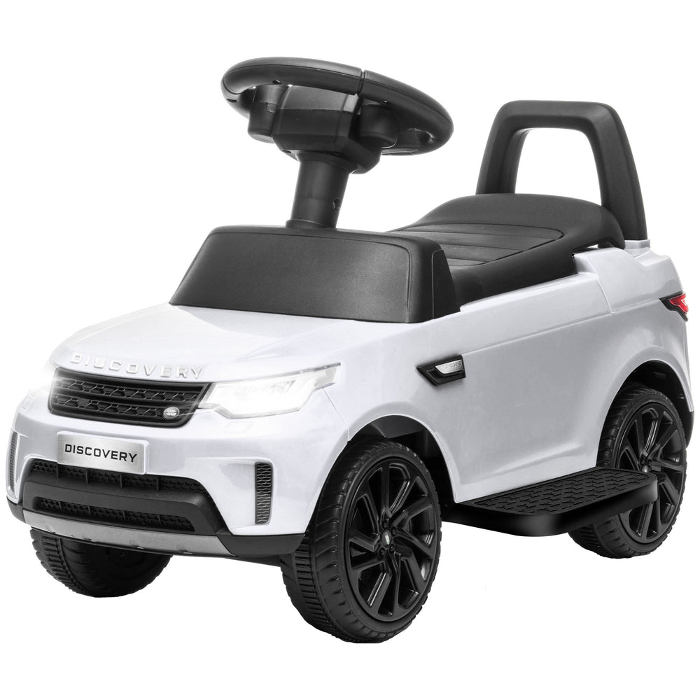 Land Rover 6V Toddler Ride-On with Musical Horn, White