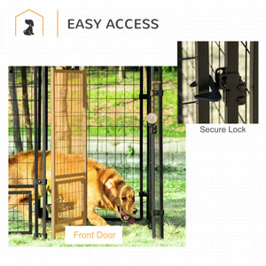 Lockable welded steel outdoor enclosure