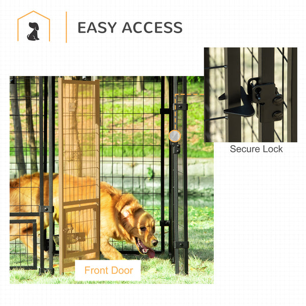 Lockable welded steel outdoor enclosure