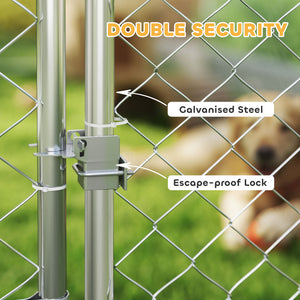 Enclosure with adjustable bowls, water-resistant cover, and secure lock