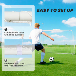 3 x 1.2 m soccer goal, white