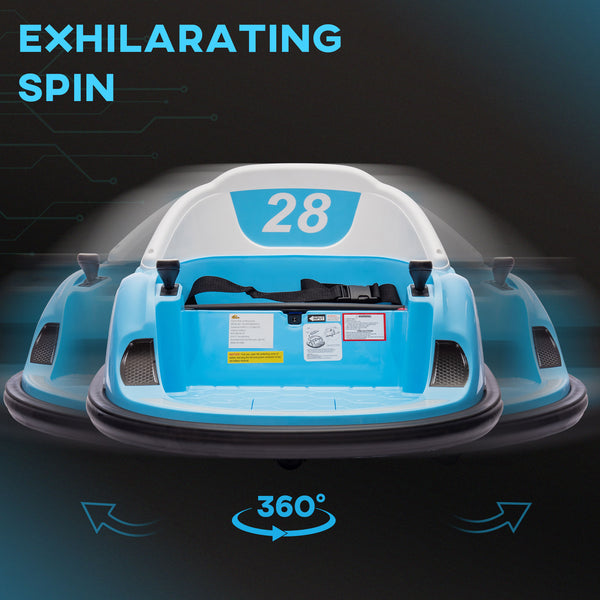 12V Bumper Car with Remote Control, Light Blue