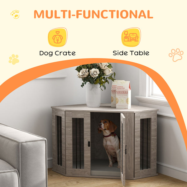 41-inch crate furniture with cushion, gray