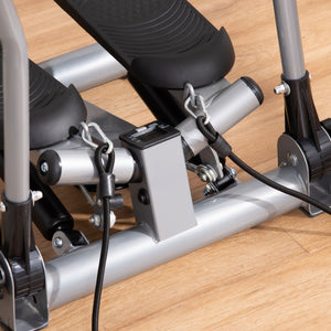 Twist Stepper with tilting handlebar silver