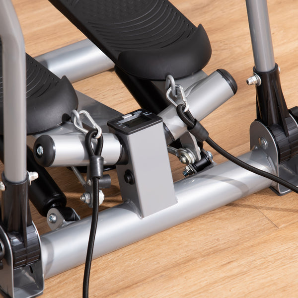 Twist Stepper with tilting handlebar silver