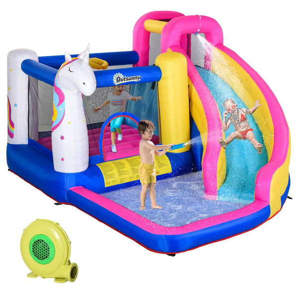 5-in-1 Unicorn Bouncy Castle