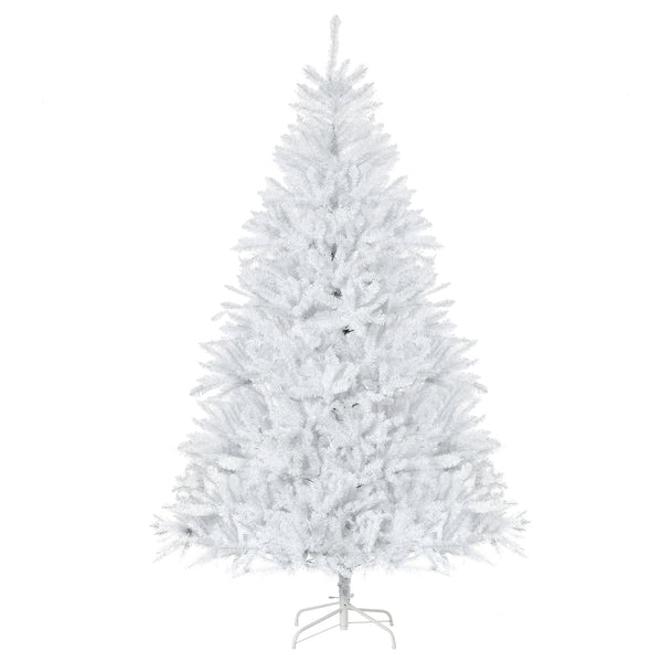7ft White Artificial Christmas Tree with Foldable Stands