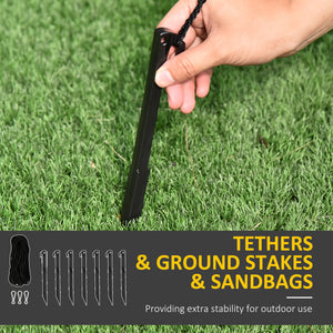 Halloween Skeleton Ghost Inflatable Decoration 3m, LED Lighting