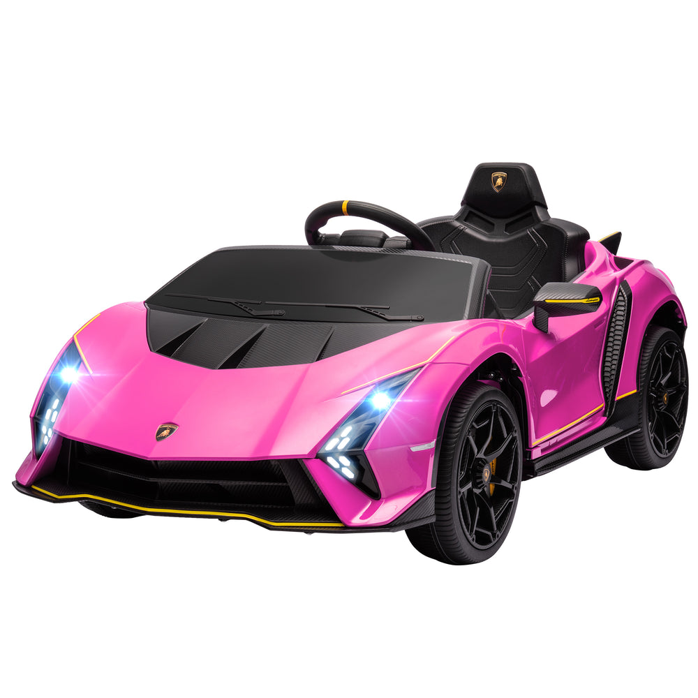 Licensed Lamborghini Autentica 12V with remote control, pink