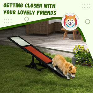 Wooden dog swing