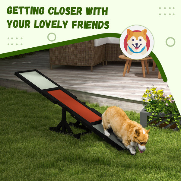 Wooden dog swing