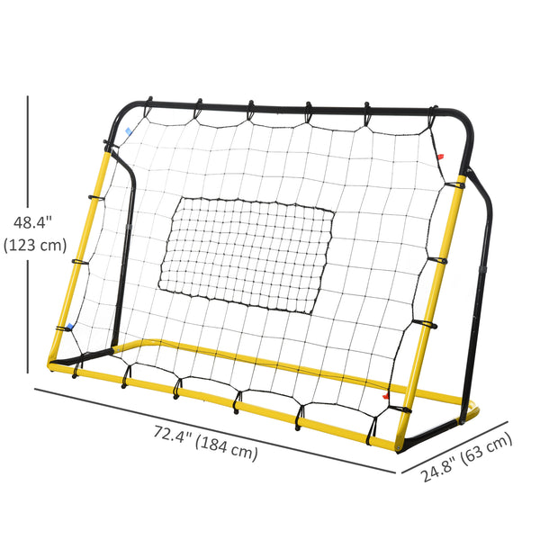 Rebound goal with 5 adjustable angles