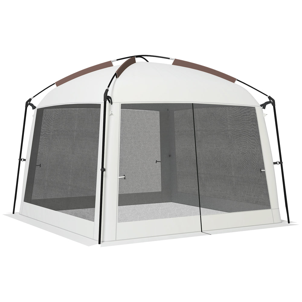 Mosquito net tent with UV50+ protection, carrying bag and stakes, white