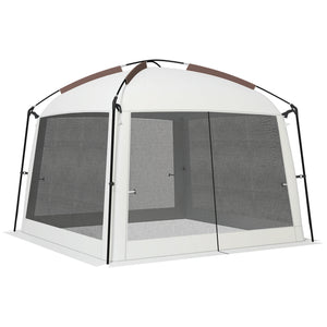 Mosquito net tent with UV50+ protection, carrying bag and stakes, white