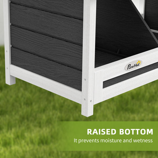 Nesting boxes for chickens with asphalt roof