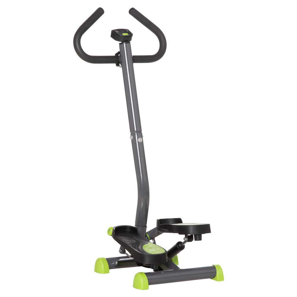 Twist Stepper with Adjustable Resistance and LCD Display - Grey and Green